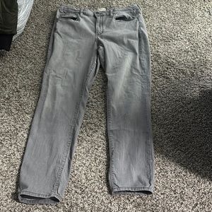 Gray High Rise Skinny Jeans